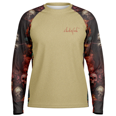 Chokefish™ Long Sleeve Every Day All Weather Skulls Shirt Men's-04SE